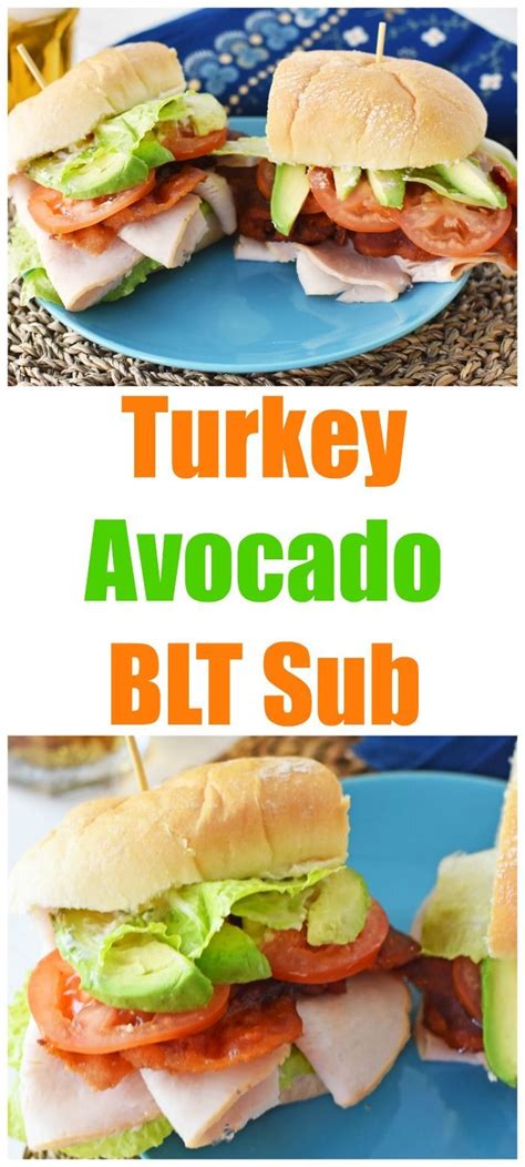 Turkey Avocado Blt Served With Mint Iced Tea Recipe Avocado Blt