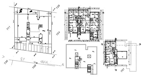 3 Bhk Apartment House Layout Plan Dwg File Cadbull