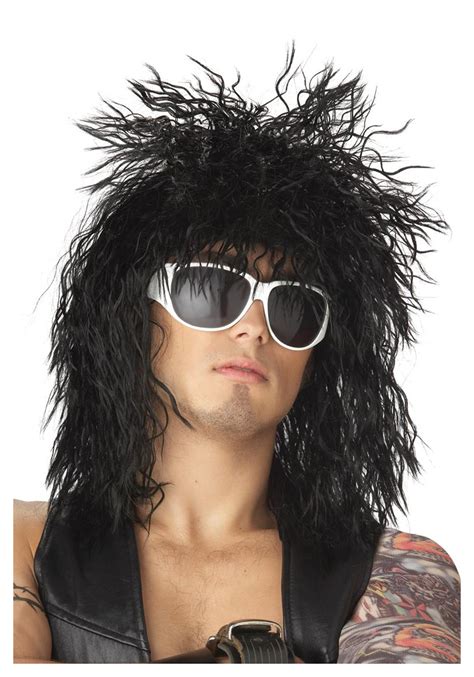 The hair, or glam, metal bands of the 1980s remain one of the true guilty pleasures in the history of music. Black Rockstar Wig - 80s Costume Ideas for Men