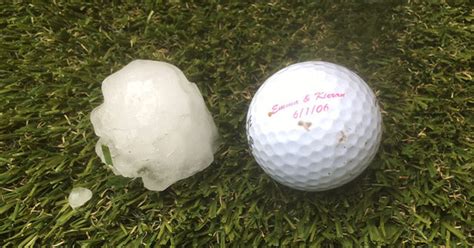 Australia Catches Hail The Size Of A Golf Ball Reduces Wildfire Slightly