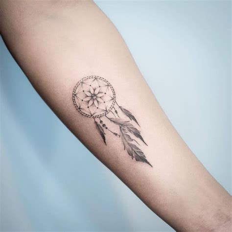 Dreamcatcher Tattoo On Inner Arm
