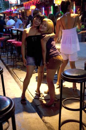 Two Thai Prostitutes Ham Camera Bangla Editorial Stock Photo Stock