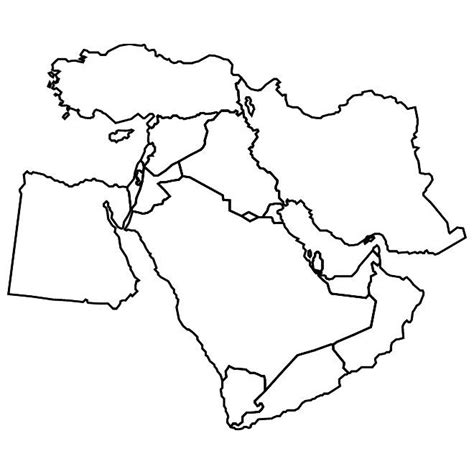 Vector Map Of Middle East Map Vector Middle East Map Map