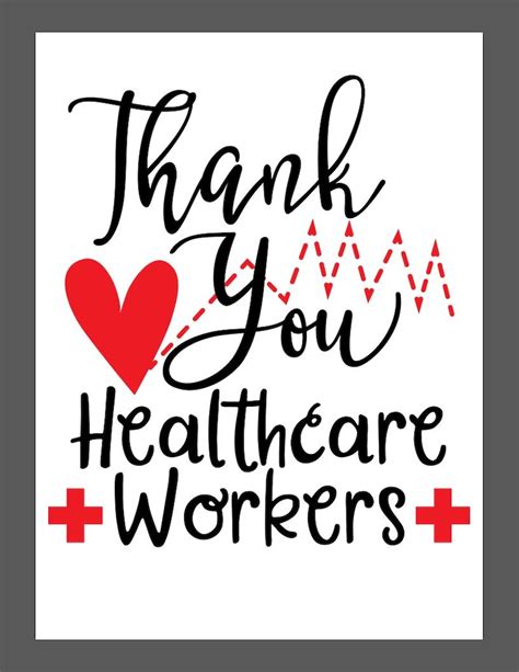 Free Printable Healthcare Worker Thank You Card Faking It Fabulous