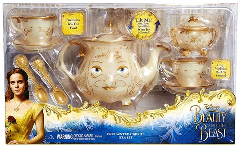 Disney Princess Beauty And The Beast Enchanted Objects Tea Set Playset