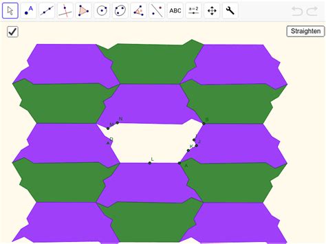 Escherized Isosceles Trapezoid Tessellation Geogebra