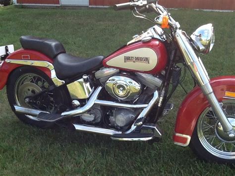 Lang of chicago, sold three bikes from the dozen or so built in the davidson backyard shed. 1986 First year Heritage Softail, FLST unmolested EVO ...