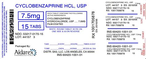 Cyclobenzaprine Hydrochloride Tablet Film Coated