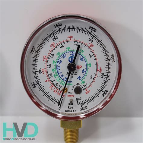 Refrigeration Gauge R134a22404 Red High Side Compound Gauge 62mm