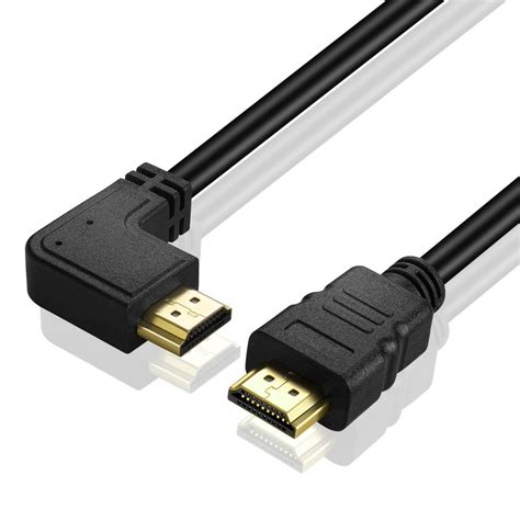 Hdmi Cable Left Angle 90 Degree 3ft High Speed Hdmi 20 Cord