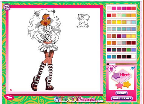Pour avoir un corps et une apparence aussi parfaite, on se doute bien que barbie aime le sport, les cosmétiques et les fringues. Coloriage204: jeux de coloriage de monster high