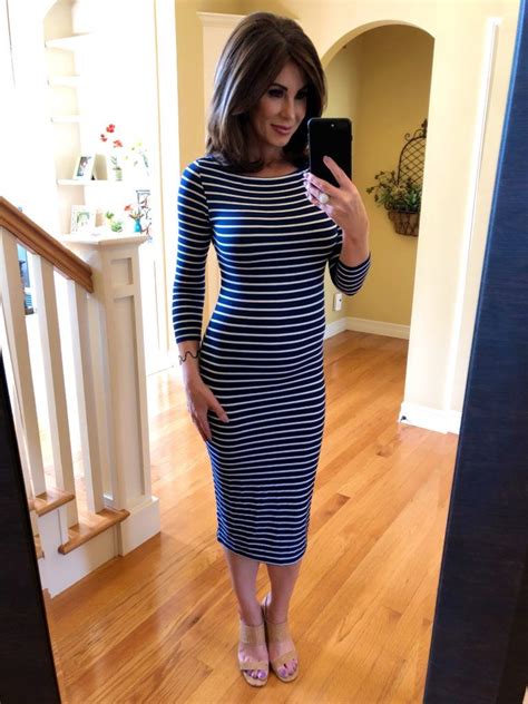 Easy everyday makeup tutorial (with a bit of glam) | eman. OOTD- Easy Striped Midi Dress - Spring Fashion Trends | Striped midi dress, Spring fashion ...