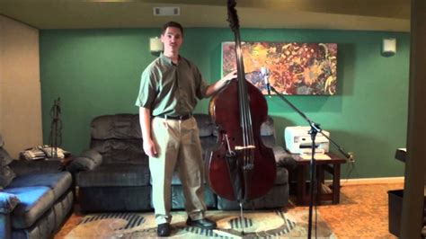Double Bass Lesson Standing Pt Holding The Bass Youtube
