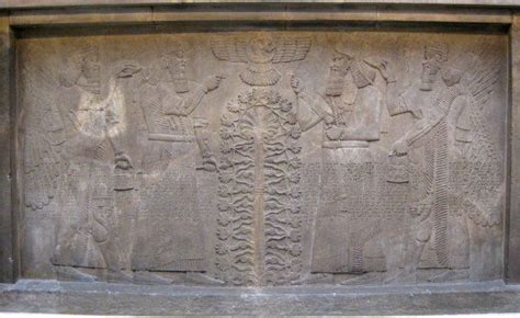 This Stele Displayed At The British Museum Depicts The Assyrian Tree