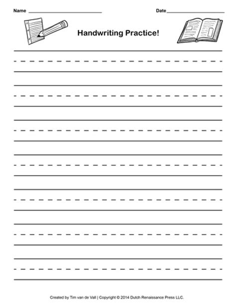 It works for both print manuscript and cursive script handwriting styles. Free Handwriting Practice Paper for Kids | Blank PDF Templates