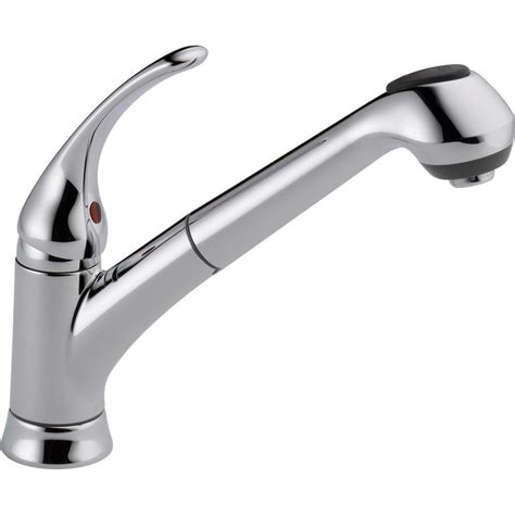 Forious touchless pull out kitchen faucet with pull down sprayer. Delta Foundations Single-Handle Pull-Out Sprayer Kitchen ...