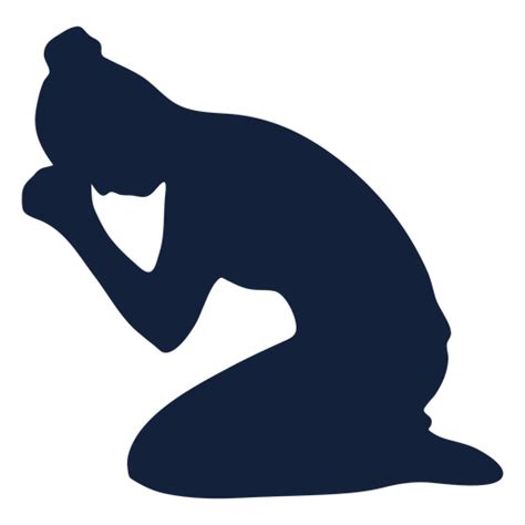 Man Kneeling In Prayer Vector Silhouette Risakokodake