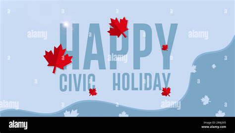 Happy Civic Holiday Civic Festival Canada Web Banner And Poster