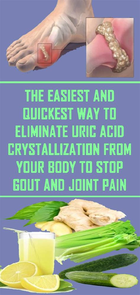 The Easiest And Quickest Way To Eliminate Uric Acid Crystallization