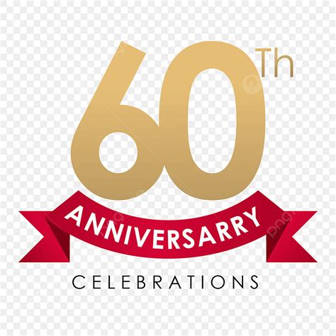 60th Anniversary Vector Hd Images 60th Anniversary Celebrations Gold