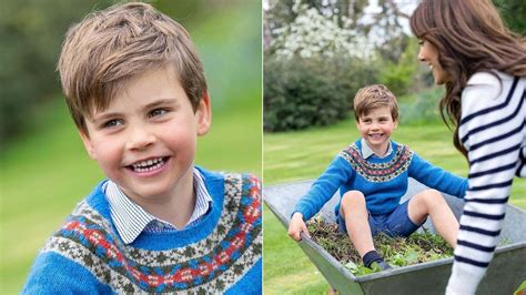 Kate Middleton Gives Prince Louis A Wheelbarrow Ride In New Photos Ahead Of His 5th Birthday News
