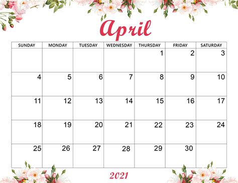 🔥 Download Cute April Calendar Desktop Wallpaper Printable By