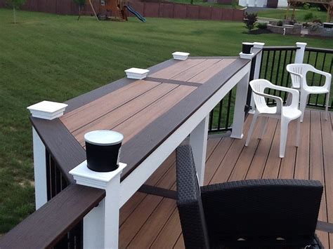 We are constantly asked can you install a fire pit on composite decking?. Decks.com. Kitchen, Fire pit and Bar table - Picture 1130
