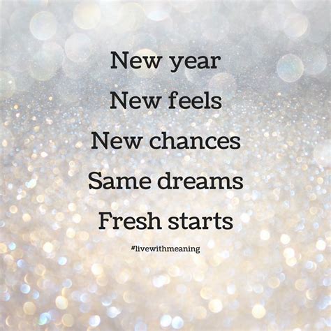 New Year New Feels New Chances Same Dreams Fresh Starts Feelings