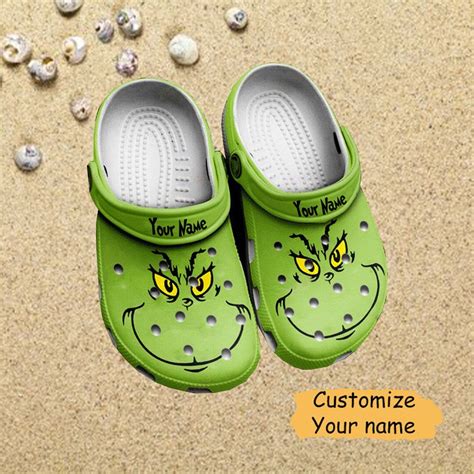 The Grinch Clogs Grinch Summer Crocs Grinch Clogs For Etsy