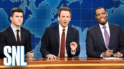 Weekend Update Really With Seth Meyers Colin Jost And Michael Che SNL YouTube