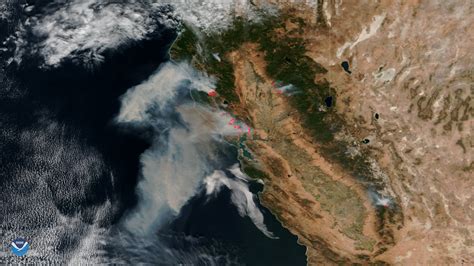 Stunning Satellite Images Of The California Wildfires Via Satellite