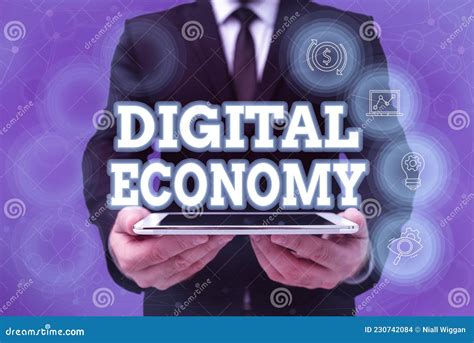 Inspiration Showing Sign Digital Economy Business Concept Economic