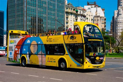 Buenos Aires Bus A Hop On Hop Off Touristic Transportation Editorial