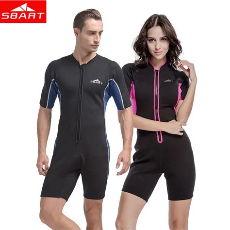 SBART Short Sleeve Neoprene Wetsuit For Swimming Spearfishing Wetsuit