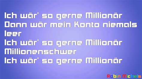 Lyrics to millionär by die prinzen. Die Prinzen, Millionär-Lyrics-Text - YouTube