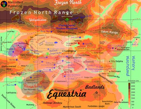 Topographic Map Of Fallout Equestria Wastelanders By Kyoshyu On Deviantart