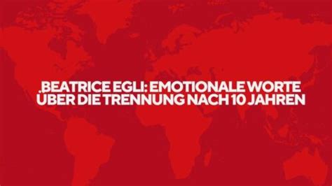 Beatrice Egli Emotionale Worte über Trennung nach 10 Jahren
