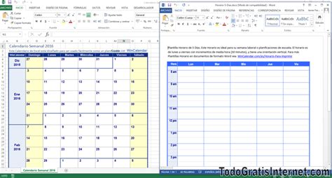 Calendarios Gratis En Formato Excel Word Y Pdf