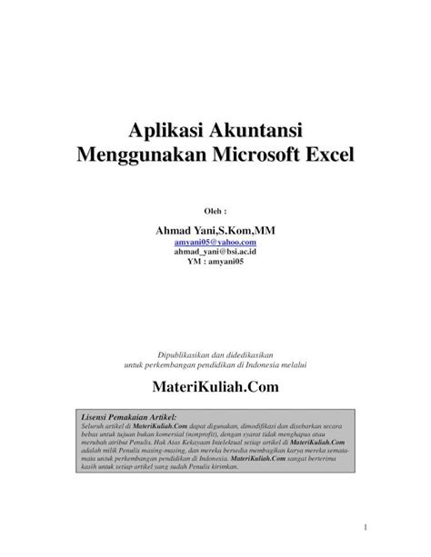 Pdf Aplikasi Akuntansi Menggunakan Microsoft Excel · Pdf File2