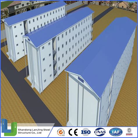 Factory Dormitories Labor Camp Steel Structure Prefabricated Low Cost