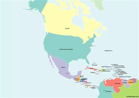 Exploring The Political Map Of North America In 2023 World Map