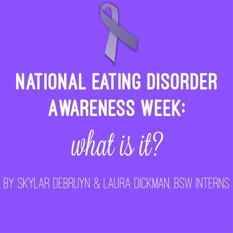 National Eating Disorder Awareness Week What Is It