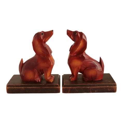 Black Forest Style Dachshund Bookends Dachshund Bookends Dog