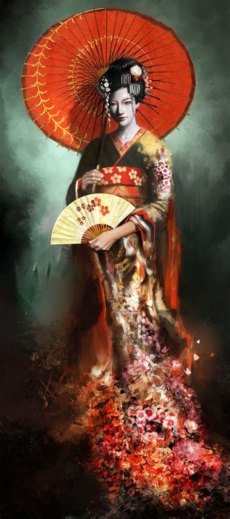 Beautiful Examples Of Geisha Artworks Naldz Graphics Geisha Art