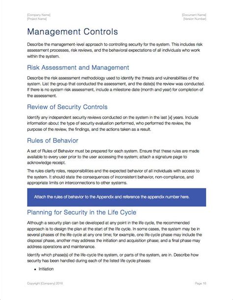 It makes sure that your information and computer components are usable but remain protected from the use of unauthorized persons. Security Plan Template (Apple iWork) - Klariti Template Shop