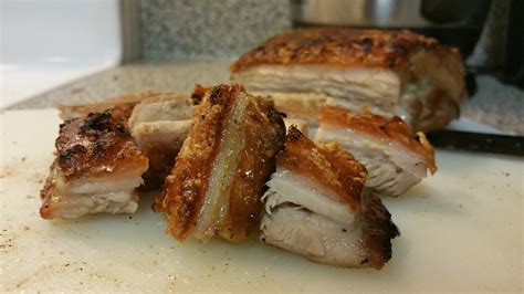 [homemade] lechon kawali crispy pork belly food