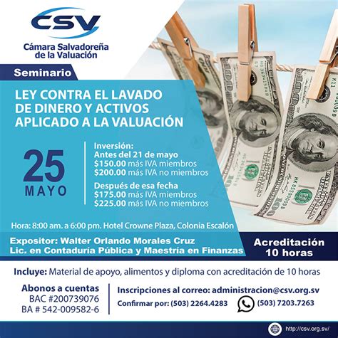 Seminario Ley Contra El Lavado De Dinero Y Activos Aplicado A La