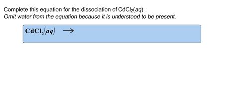 • cdcl2 + na2so4 = cdso4 + 2nacl. Solved: Complete This Equation For The Dissociation Of CdC ...