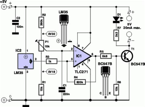 Configuring An Lm35 Temperature Sensor To Switch On All About Circuits