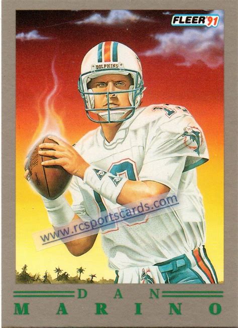 Maybe you would like to learn more about one of these? 1991 Dan Marino Football Cards, 1 Fleer Pro Visions #5, Itm#F2825